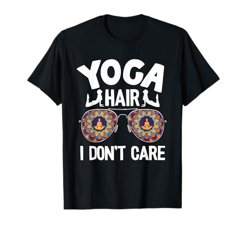 Yoga Hair I Don't Care - Occhiali da sole mandala da donna Maglietta