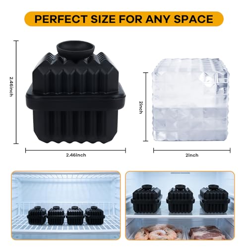 Bandeja de silicona para cubos de hielo grande 3 unidades miniatura 3