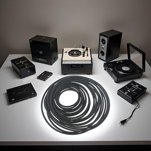 20 Pcs Black Recorder Rubber Belts 1.5mm Round Cassette Recorder Repair Maintenance Belt Video Accessories Cassette Belt Replacement Round Tape Decks CD for Tape Players - Image 4