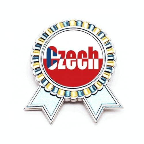 Broche drapeau tchèque Art déco à porter lors de vos cérémonies