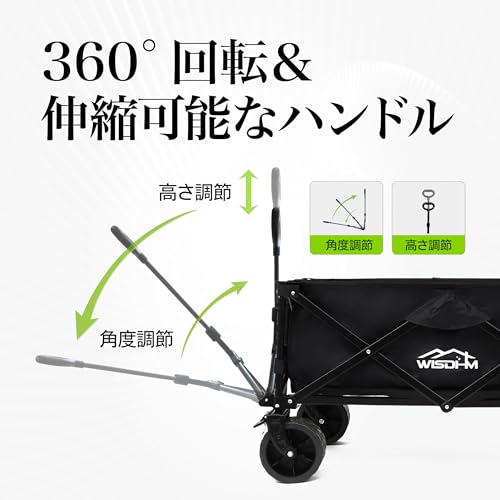 WISDHM WISDHM キャリーワゴン WG-GRN の商品画像 3