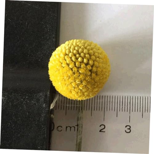 Alipis 30pcs Flores Secas Amarillas Craspedia miniatura 4