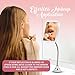 MIRRORVANA Flexible 10X Magnifying Square Makeup Mirror Non Lighted with Adjustable Gooseneck & Suction Cup 2in1 Table Mirror and Wall Mount for Vanity & Bathroom Use - 6.3