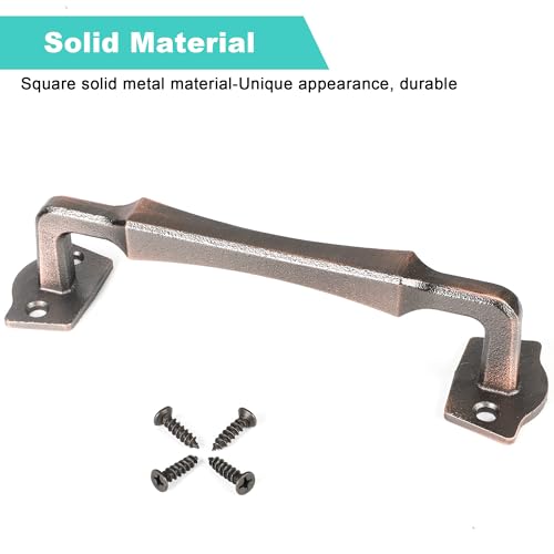 Eumtenr Rustic Barn Door Handles for Sliding Door, 10" Square Solid Pull by Eumtenr - Used condition - Image 4