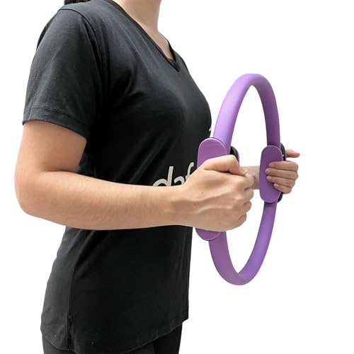 Anel de Pilates Tonificador Flexível 38cm Lilás Liftness Dafoca Sports