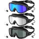 QALLY Adult Swimming Goggles-for-Men-Women-Goggles for Men:No Leaking Shatterproof Lenses with UV400...