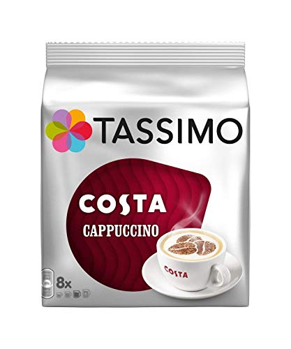 Tassimo Costa Cappuccino X3 Packs, Total 48 T Discs Capsules By Tassimo