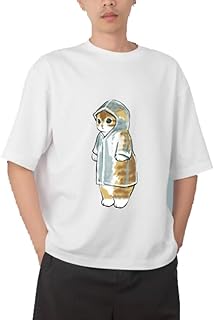 تي شيرت شبابي كبير الحجم بلون اسود وابيض وقطة كيتي كيتي كاواي لطيف 132