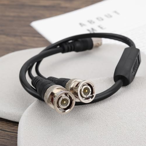 The Lord of the Tools BNC Coaxial Y Splitter Cable BNC Female to Dual BNC Male Adapter Cable for CCTV System Radio Modem Camera Total Length 40cm BNC Splitter 2 in 1 Out Coax Jumper Cable - Image 4