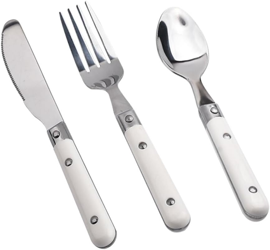 Hemoton 9 Piece Stainless Steel Kids Silverware Set,Children Tableware Includes 3 Spoons&Forks&Butter Knives, Ideal for Preschooler, Mirror Polished, Dishwasher Safe