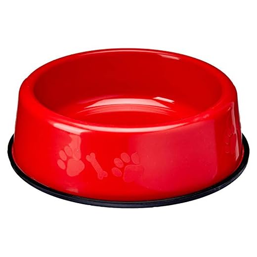 Comedouro e Bebedouro Pesado Médioio, 1500ml Vermelho Tudo Pet para Cães