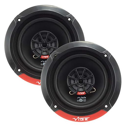 VIBE Audio Slick 5.25” Koaxiallautsprecher 70/210 W (RMS/MAX), 13,3 cm, SLICK5-V7, Schwarz