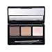 CCbeauty 3 Color Eyebrow Powder with Brush and Mirror Kit Eyebrow Concealer Cream Waterproof Brow Makeup Contour Palette,Light Brown