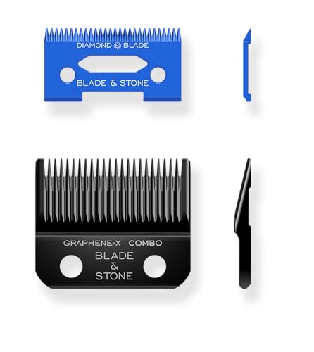 Recopilación de Cuchilos . 43 Blade & Stone Cuchilla de Repuesto para Cortapelos - Cuchilla Diamond-S - Tecnología Micro-Gap - Graphene-X - Compatible con Cortapelos Inalámbricos Y La Mayoría de Los...