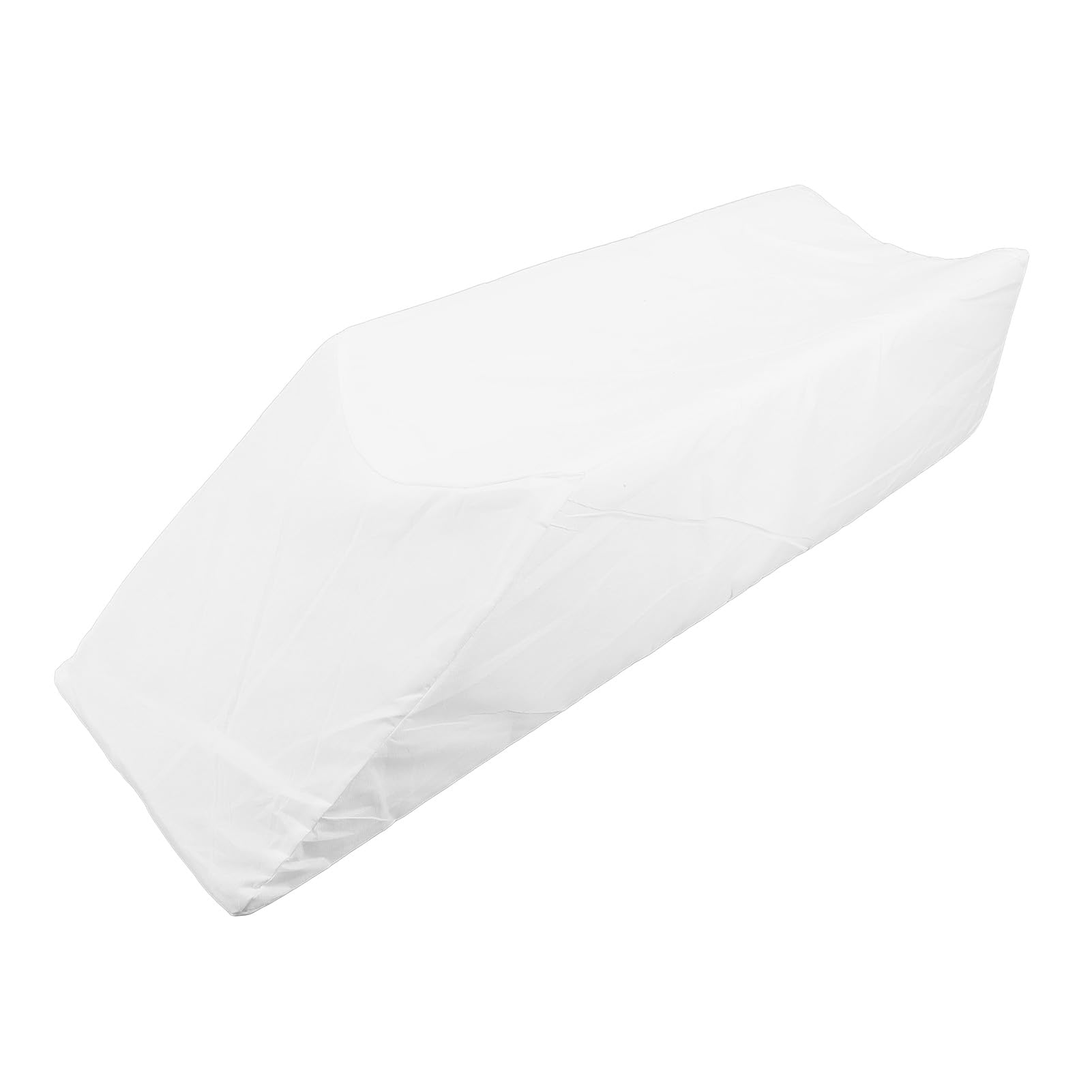 Fyearfly Almohada de elevación de piernas, ergonómica, de alta densidad, en forma de U, funda extraíble, soporte para piernas, almohada de cuña, 64x20x15cm, color blanco