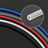 NEUJD 1M PTFE Tube Teflonto 2x4mm MK8 Hot End Bowden Extruder 1.75mm PLA ABS TPU PETG Filament Feeding Tube compatible with 3D Printer Ender 3 V2(Red 2x4mm)