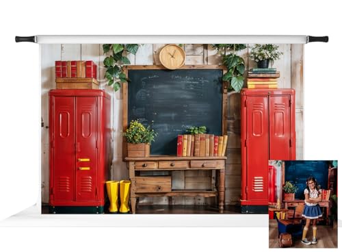 Toile de fond école anti-reflet Kate 3x2m pour réussir vos photos de classe rétro