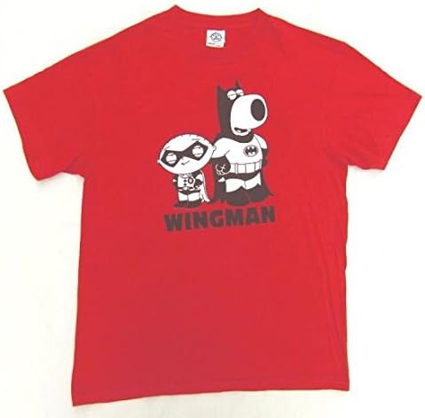 Amazon Co Jp ステューウィー ブライアン グリフィン ファミリー ガイ 古着ｔシャツ 赤 ｍ フォックス バットマン ロビン 服 ファッション小物