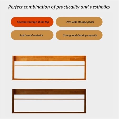 Wall Mounted Magazine Rack - Solid Wood Holder, Floating Shelves for Books, Stylish Organizer for Entryway, Office & Living Room Décor