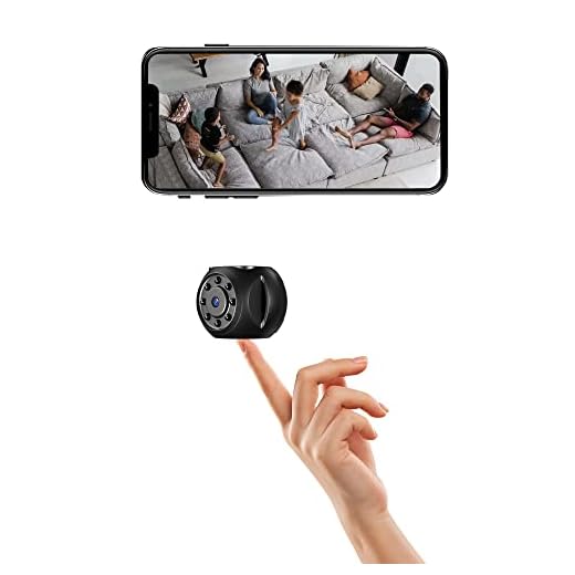 GAUYREU Spy Camera Wireless Hidden Small WiFi Cam 4K HD Mini Nanny Cam for Home Security Easy to Use Indoor Outdoor Smallest Camera with AI Night Vision Built-in Battery Free Phone APP