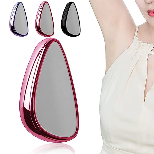 Piedra Depilatoria, Depiladora de Cristal, Herramienta de Depilación de Exfoliación Sin Dolor, Borrador de Pelo de Cristal, Piedra de Ddepilación de Cristal para Hombres y Mujeres