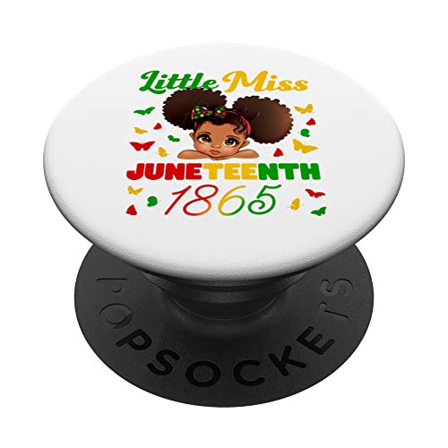 Juneteenth Celebrating 1865 Cute Black Girls Kids PopSockets PopGrip Intercambiable