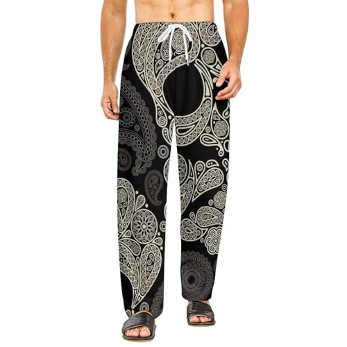 Pantalon de détente Tête de Mort Paisley pour vos soirées cocooning