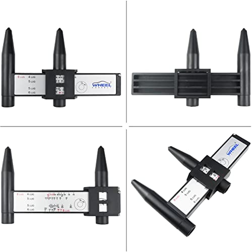 Wheel Connect Pcd Gauge，Wheel/Rim Bolt Pattern Measuring Tool, Pcd Ruler, Sliding Caliper For 4 5 6 8 Holes #TOP3