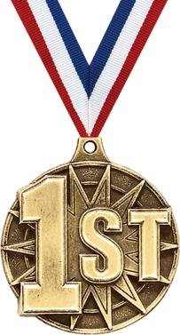 Crown Awards 1st Place Medal-2" and 1 Per Pack-Great for Winner, Placement, Award, Competition, Recognition