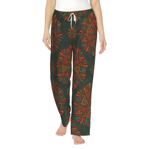 Pantalon pyjama polaire femme mandala pour une nuit douce et sereine