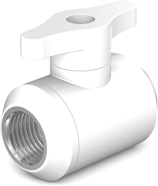PrimoChill Female to Female G 1/4 Drain Valve - Sky White