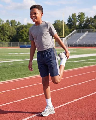 Image of 5 Pack Boys' Mesh Athletic Shorts Basketball Kids Soccer Sports Pockets
