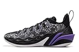 LI-NING Jimmy Butler Buckets Men's Professional Basketball Shoes Lightweight High Rebound Basketball Outdoor Sneakers Black US 9