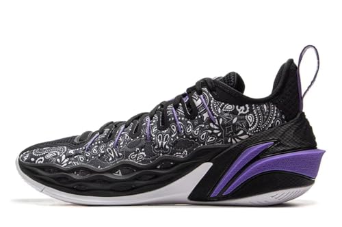 LI-NING Jimmy Butler Buckets Men's Professional Basketball Shoes Lightweight High Rebound Basketball Outdoor Sneakers Black US 10