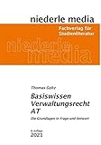 niederle media jura hausarbeit  Basiswissen Verwaltungsrecht AT - 2021: Die Grundlagen in Frage und Antwort