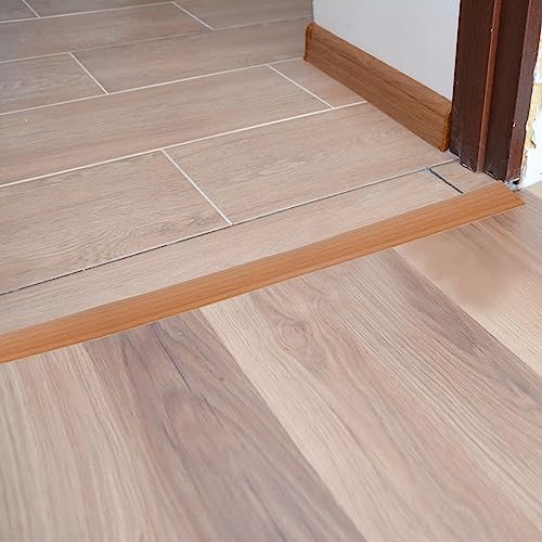 OSALADI Tile Flooring Tile Trim Rug Stays for Wood Floors Tile to Carpet Threshold Strip Floor Transition Edging Strip Carpet Edging Strip Flooring Cover Strips Tile Strip Flat Buckle PVC