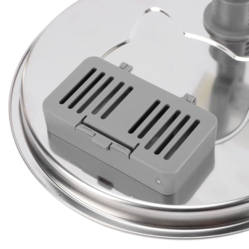 Fuente automática de agua para gatos y perros de acero inoxidable miniatura 6