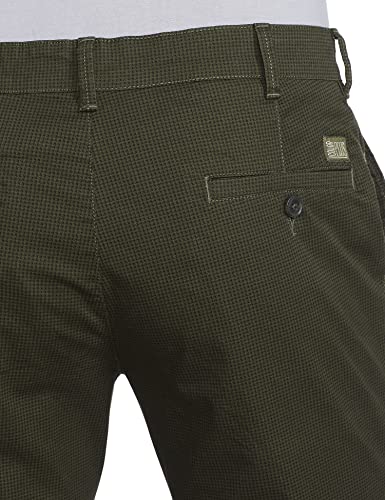 Image of Colorplus Men's Cotton Blend Print Pattern Nuvo Fit Flat Front Casual Trouser