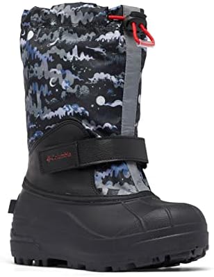 Columbia Youth Unisex Powderbug Forty Print, Black/Mountain Red, 13 | Image 1