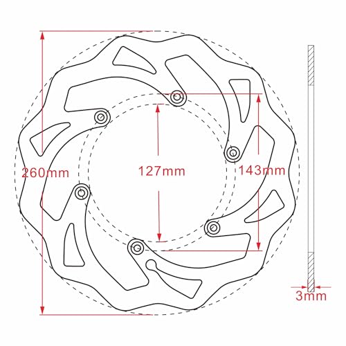 Disques de frein avant arrière moto 125 EXC Six Days 54809060000 - 2