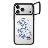 CASETiFY インパクト リングスタンド iPhone 17 Pro Max ケース [スタンド機能/MagSafe対応/MagSafe に対応] - CASETiFY AND JOHN (graffiti) - クリア ブラック
