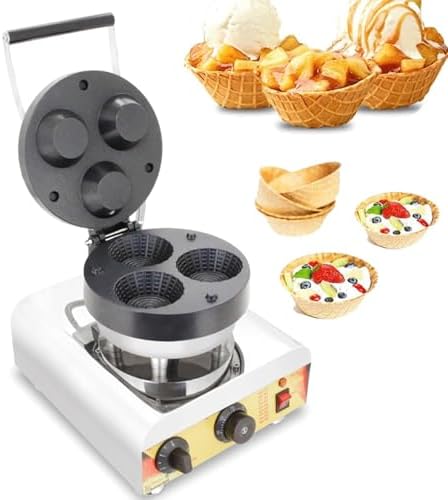 Máquina para Hacer Conos de gofres Comercial de 1600 W, máquina p...