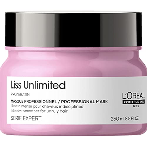 L’Oréal Professionnel | Mask, For Rebellious & Frizzy Hair, Serie Expert Liss Unlimited, 250 ml