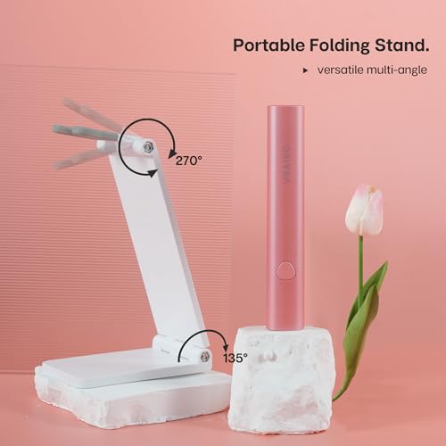 VRAIKO Minicure Luz Uv Portátil para Unhas de Gel, Lâmpada Uv Portátil para Unhas com Suporte, Mini
