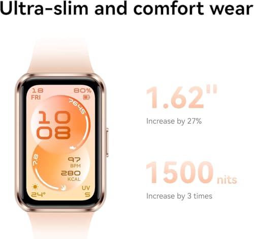 Image of Huawei Band 11 Health & Fitness Tracker, Enhanced Sleep Tracking, All-Day Health Monitoring, Ultra-Slim & Comfort Wear, Compatible with iOS & Android, Smart Watch, Metal (Beige)