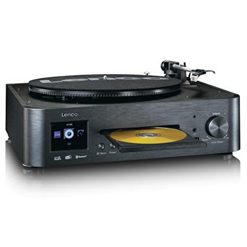 Lenco MC-460 Platine Vinyle et Radio mit Récepteur Dab+/Internet/FM – Tourne-Disque avecLecteur CD et Bluetooth – 2 Haut-parleurs 2 x 20 W RMS – Noir - Les Beatles, Paul McCartney, John Lennon, RIngo Starr, George Harrison Lenco MC-460 Platine Vinyle et Radio mit Récepteur Dab+/Internet/FM - Tourne-Disque avecLecteur CD et Bluetooth - 2 Haut-parleurs 2 x 20 W RMS - Noir – Image 3