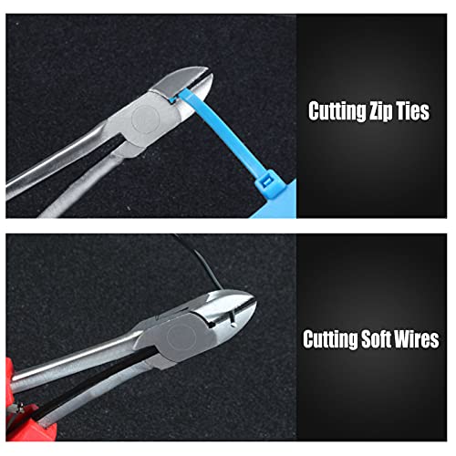 Leontool 6 Inches Diagonal Cutting Pliers Mini Long Reach Wire Cutters Jewelry Making Tool Zip Snip Pliers Diagonal Side Cutters Side-Cutting Pliers For Crafting Electricians And Homes #TOP2