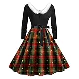 【Matériau - Souplesse et Confort pour robe de noël femme】Le tissu de cette robe noël femme combine fluidité et respirabilité, parfait pour les soirées de fin d’année où l’on reste longtemps debout ou assise. Il garantit élégance et bien-être durant les longues célébrations, évitant l’inconfort lié aux tissus rigides, et s’inscrivant naturellement dans les vêtements de noël pour femmes de qualité, que ce soit une robe de Noël avec fourrure ou une robe à motifs de Noël plus légère.
