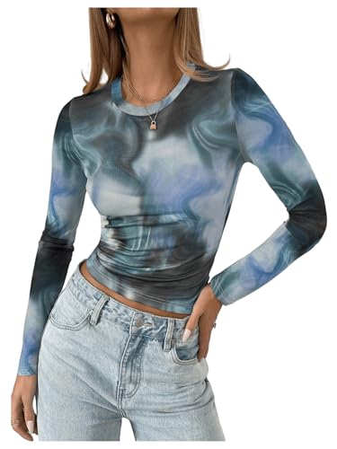 エムミーエメ Candy sleeve tulle tops blue gray エムミーエメ Candy sleeve tulle tops blue gray エムミーエメ