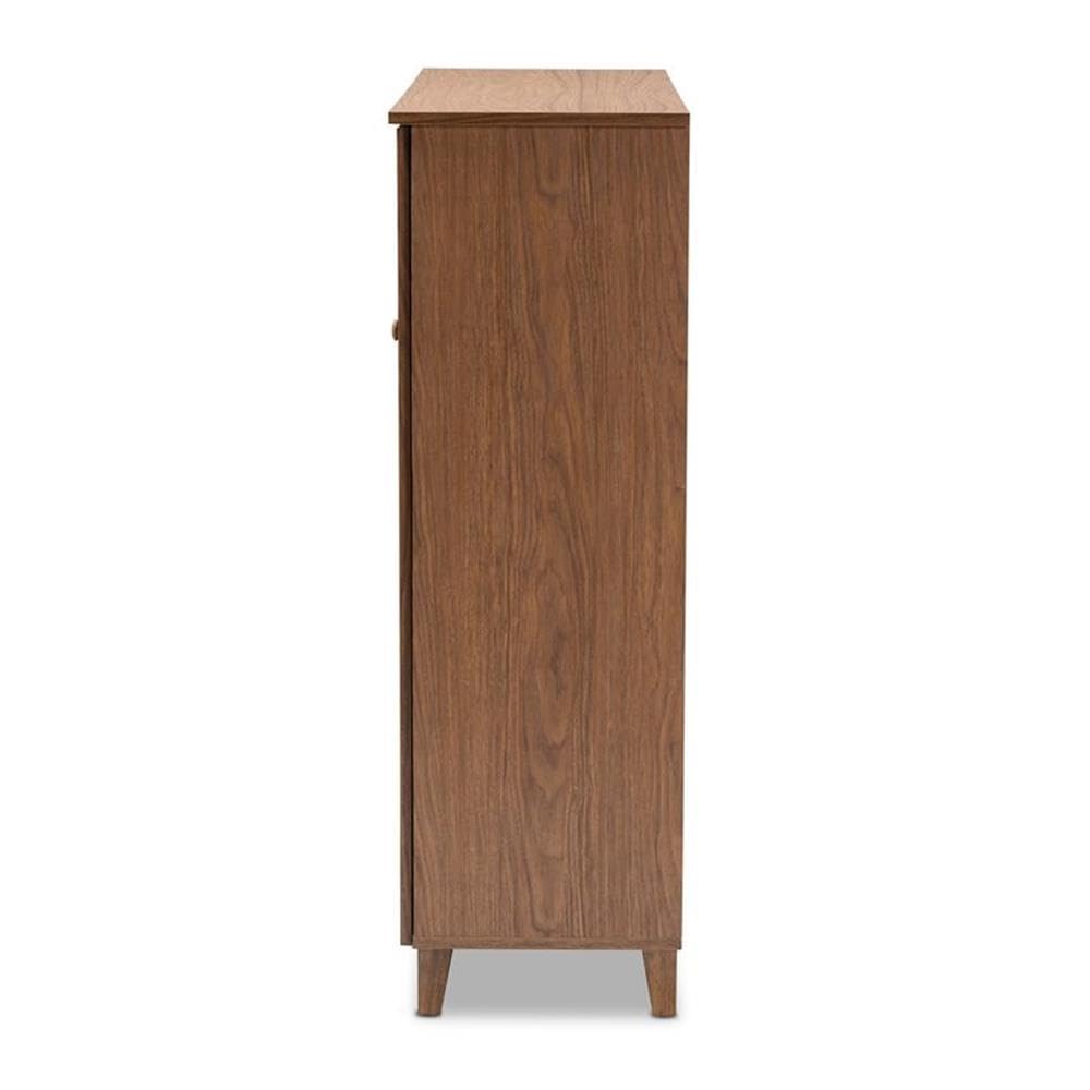 Amazon.com: Baxton Studio Coolidge Wood 11-Shelf and Drawer Shoe
